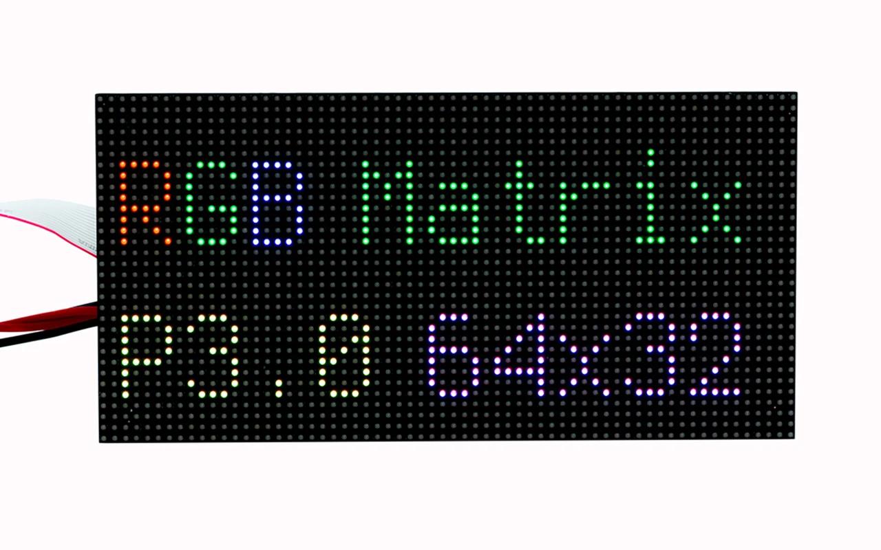 SEENGREAT-RGB Ǯ ÷ LED Ʈ г ÷, 64  32 ȼ,  , 3.0mm ġ, º 2048 RGB LEDs